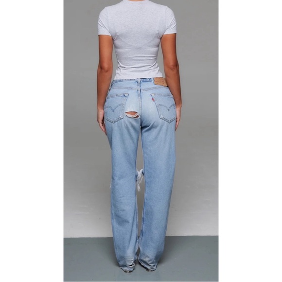 Custom Reworked Levi Jeans - Picture 2 of 6